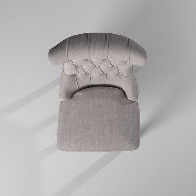 Manchester High Back Gray Upholstered Parsons Side Chair