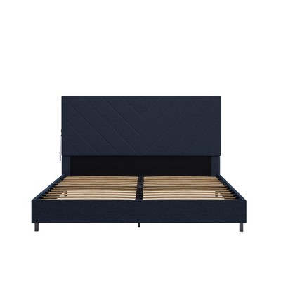 DHP Paxson Upholstered Bed with USB Charging Port