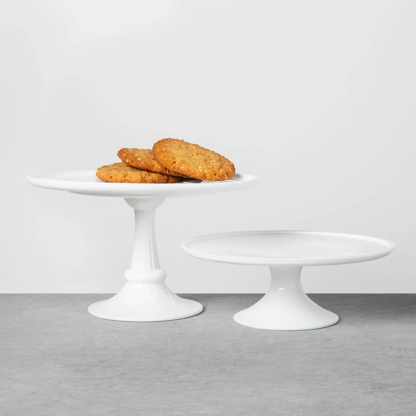 Milkglass Cake Stand White - Hearth & Hand™ with Magnolia - image 2 of 3