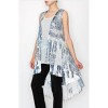 Women's Denim Star Sequin Vest - Origami - 2 of 3