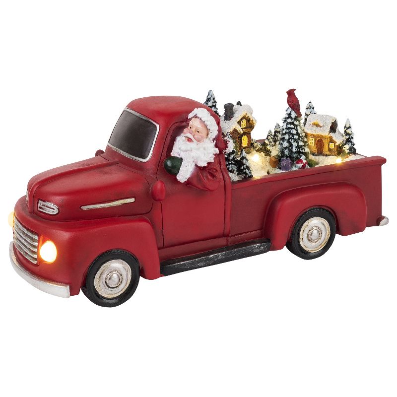Mr. Christmas 10.5" Santa in Truck Animated Musical Christmas Decoration, 1 of 7
