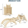 Baby Foldable Wooden Climbing Set - Indoor Jungle Gym with Arch, Ramp & Ladder, Toddler Climber Toys, Ideal Christmas Gift for Kids - 4 of 4