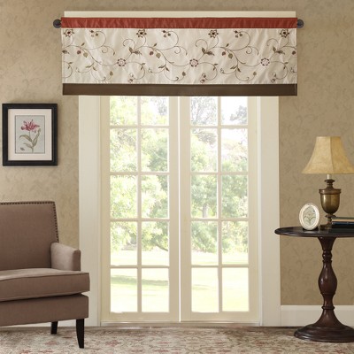 50x18" Monroe Embroidered Window Valance