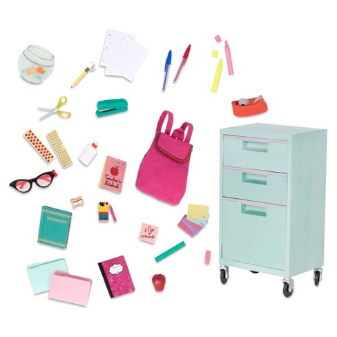 Our Generation School Supplies Accessory for 18 Dolls - Elementary Class  Playset