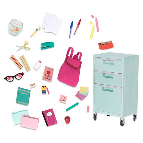 Our Generation Brilliant Bureau Home Desk Accessory Set For 18 Dolls :  Target