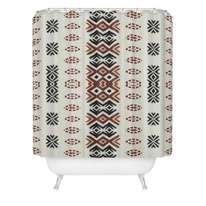 Deny Designs Sheila Wenzel-Ganny Western Geometric Shower Curtain Beige : Microfiber, Machine Washable, Non-Slip Backing - 1 of 3