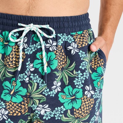 Мужские брюки Goodfellow & Co x Reyn Spooner Men's 7" Swim Trunks - Goodfellow & Co™ x Reyn Spooner Navy Blue L — фото 4