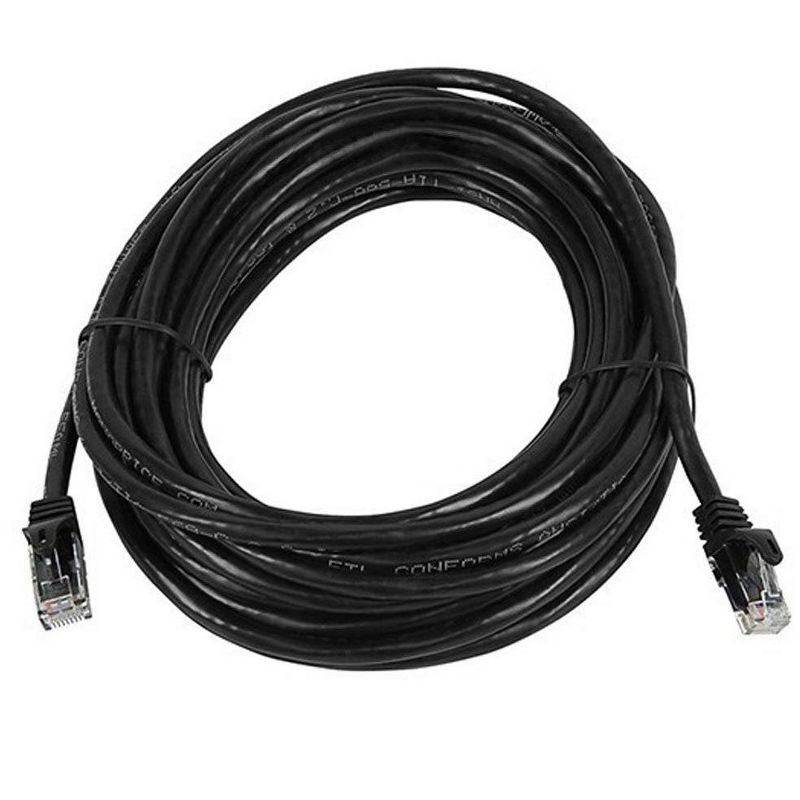 Monoprice Cat6 Ethernet Patch Cable - 25 Feet - Black | Network Internet Cord - RJ45, Stranded, 550Mhz, UTP, Pure Bare Copper Wire, 24AWG - Flexboot, 4 of 7
