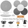 Itopfox Trivet Mats Set for Hot Dishes, Heat Resistant Pot Holders for Kitchen Counter and Table, Anti Stain Hot Pads for Pots and Pans - 2 of 4