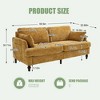 CAVINAS Chenille Sofa Bed with LED light and USB Charging Port,Upholstered Loveseat Sofa with Storage Bag for Living Room,Bedroom - 3 of 4