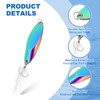 Unique Bargains Treble Hooks Metal Spinner Fishing Lures for Freshwater Saltwater Salmon 10 Pcs - 3 of 4