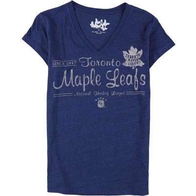 Touch by G-III Womens Toronto Maple Leafs Graphic T-Shirt, Blue, Medium