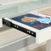 Tempered Glass Adjustable Standing Desk with Metal Drawer Ergonomic Workstation - 4 of 4
