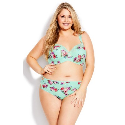 Avenue Women's Plus Size Fashion Microfiber Full Brief