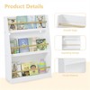 YONWAY 3 Tier Kids Book Shelf,Kids Book Rack, Helps Keep Bedrooms, Playrooms, and Classrooms Organized,White - 4 of 4
