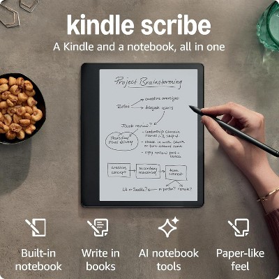 Amazon Kindle Scribe 10.2" 64GB Paperwhite Display For Reading, Writing, Sketching, Journaling, & More Includes Premium Pen Manufacturer Refurbished
