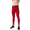 Anna-Kaci Active Men's Full Length Compression Leggings with Wide Waistband and Moisture-Wicking Stretch Fabric - 3 of 4