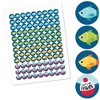 Big Dot of Happiness Let's Go Fishing - Fish Birthday Party or Baby Shower Round Candy Sticker Favors - Labels Fits Chocolate Candy (1 sheet of 108) - 2 of 4