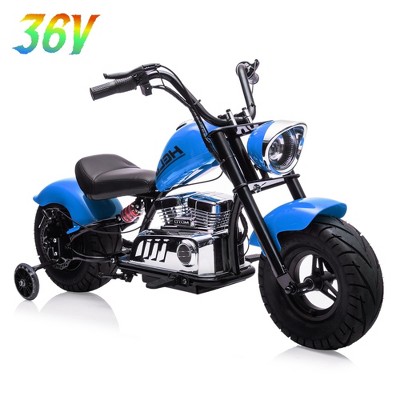 Garvee 36V Kids' Electric Dirt Bike with 350W Motor – Up to 16.5 MPH, Suspension, LED Lights & Music – Off-Road Motorcycle for Teens
