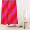 Deny Designs Camilla Foss Bold Striped Shower Curtain Pink : Microfiber, Machine Washable, Non-Slip Backing - 2 of 3