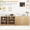 Brafab Fluted Sideboard Buffet Cabine, Arched Reeded Design Doors, Adjustable Shelves - 2 of 4