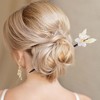 Unique Bargains Flower Beads Tassel Hair Chopstick 2 Pcs - 2 of 4