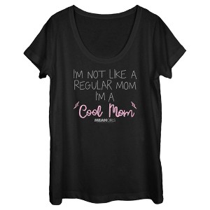 Women's Mean Girls I'm Not Like a Regular Mom Embroidery Print T-Shirt - 1 of 4