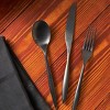 Godinger Silver 20pc Milano Midnight Stainless Steel Flatware Set: Service for 4, Dishwasher-Safe, 18/10 Stainless Steel - image 3 of 3