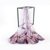 Signare USA Chiffon Lotus Purple Floral Chiffon Scarf - 3 of 4