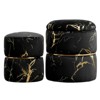 NicBex Round Storage Ottoman Set of 2, Upholstered Vanity Stool, Multifunctional Foot Stool with Removable Lid for Bedroom, Living Room - 4 of 4