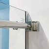 NicBex Shower Door Semi-Frame Single Sliding Shower Doors with 5/16" (8mm) Thick SGCC Clear Tempered Glass and 304 Stainless Steel - 3 of 4