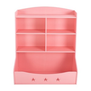 YIYIBYUS Kids' Storage Organizer, Book and Toy Storage Cabinet Toy Bookcase, Pink - 1 of 4