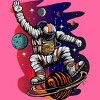 Women's Design By Humans Space Ride By Adamzworld Racerback Tank Top - 2 of 3