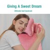 Vekkia Extra Large Velvety Reading and Bed Rest Pillow with Ultimate Back and Arm Support for Reading and Watching Television, Pink - 2 of 4