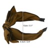 Unique Bargains Women's Double Layered Bow Knot Headband Hairband Accessories 2.6 Inch Wide 1Pc - 4 of 4