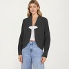 Anna-Kaci Women's Open Front Long Sleeve Knit Cardigan with Textured Hollow-Out Design - 3 of 4