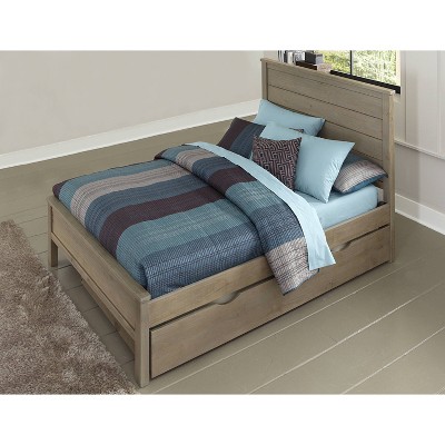 Full Highlands Alex Panel Bed with Trundle Driftwood - Hillsdale Furniture