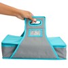 Juvale Thermal Insulated Casserole Carrier - Food Warmer Bag Container for Hot Lunch, Transport (Teal and Gray, 16x10x4 In) - 4 of 4