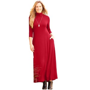 Catherines Women's Plus Size Anywear Maxi Dress - 1 of 4