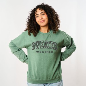 Simply Sage Market Embroidered Sweater Weather Sweatshirt - 1 of 4