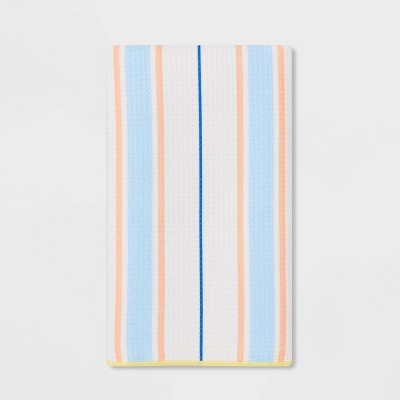 Waffle Bold Striped Hand Towel Pastel - Room Essentials™