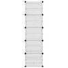 vidaXL Shoe Rack Transparent 17.3 in.x12.4 in.x60.4 in. PP - 3 of 4
