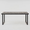 Nestor 7pc Acacia Wood Dining Set - Dark Gray/Light Gray - Christopher Knight Home - 3 of 4