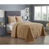 Charleston 100% Cotton Soft & Plush Chenille Tufted Diamond Pattern Unique Luxurious Bedspread & Sham Set, All-Season, Machine Washable Coverlet Set - 3 of 4