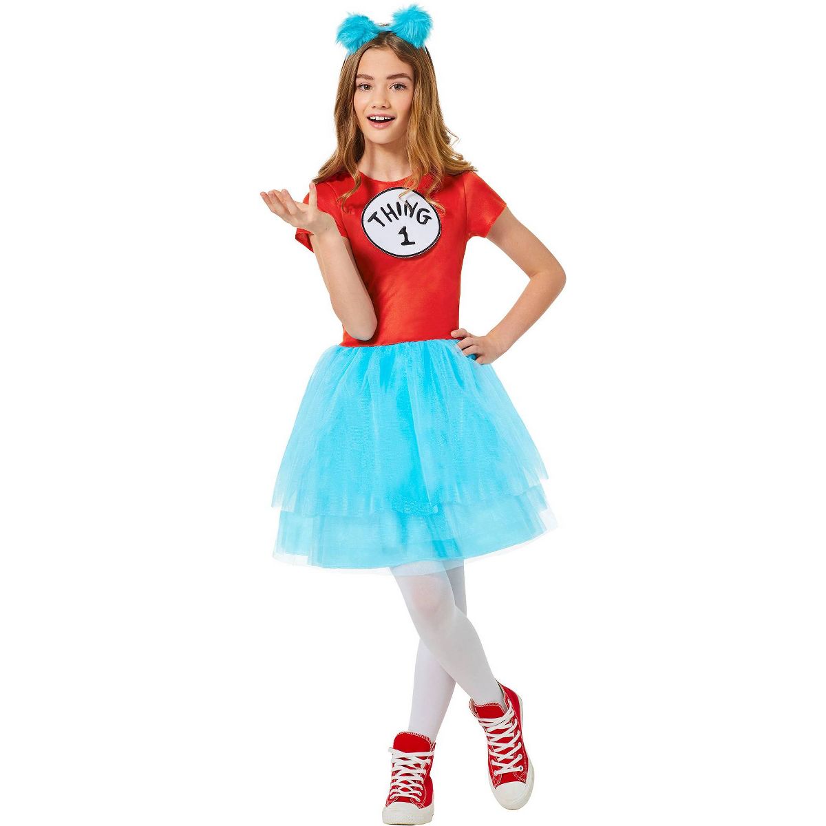 Dr. Seuss Kids' Thing 1 Thing 2 Costume Tutu Dress