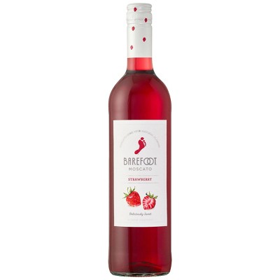 Barefoot Cellars Fruitscato Strawberry Moscato Sweet Wine - 750ml Bottle