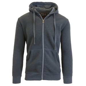 Galaxy By Harvic Boy's Slim Fit Fleece Lined Zip Up Hoodie - 1 of 4