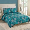 Vera Bradley 3pc Peacock Garden Quilt Set Blue : Target