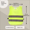 Blue Panda 2 Pack Kids Reflector Vest, High Visibility Reflective Vests for Outdoor Night Activities or Construction Worker Costume - 3 of 4