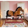 Kids Plush Rocking Horse – Soft Ride-On Toy with Comfortable Seat, Wooden Rockers & Handrails, Safe Indoor Rocking Play for Toddlers and Young Kids - 2 of 4